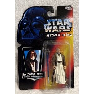 STAR WARS VTG. BEN (OBI-WAN)KENOBi W/LIghtSaber & Removable Cloak 95 Kenner NIP